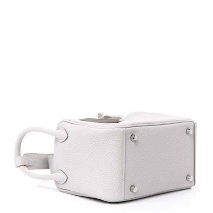 Hermes Taurillon Clemence Mini Lindy 20 Gris Perle 4 of 9