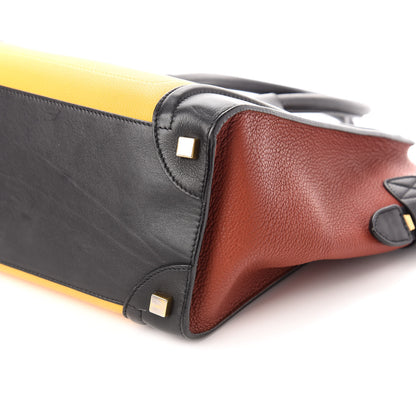 Celine Baby Grained Calfskin Micro Tri-Color Luggage Yellow 9 of 9