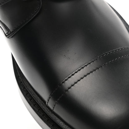 Hermes Glossed Calfskin Funk Ankle Boots 36 Black 9 of 11