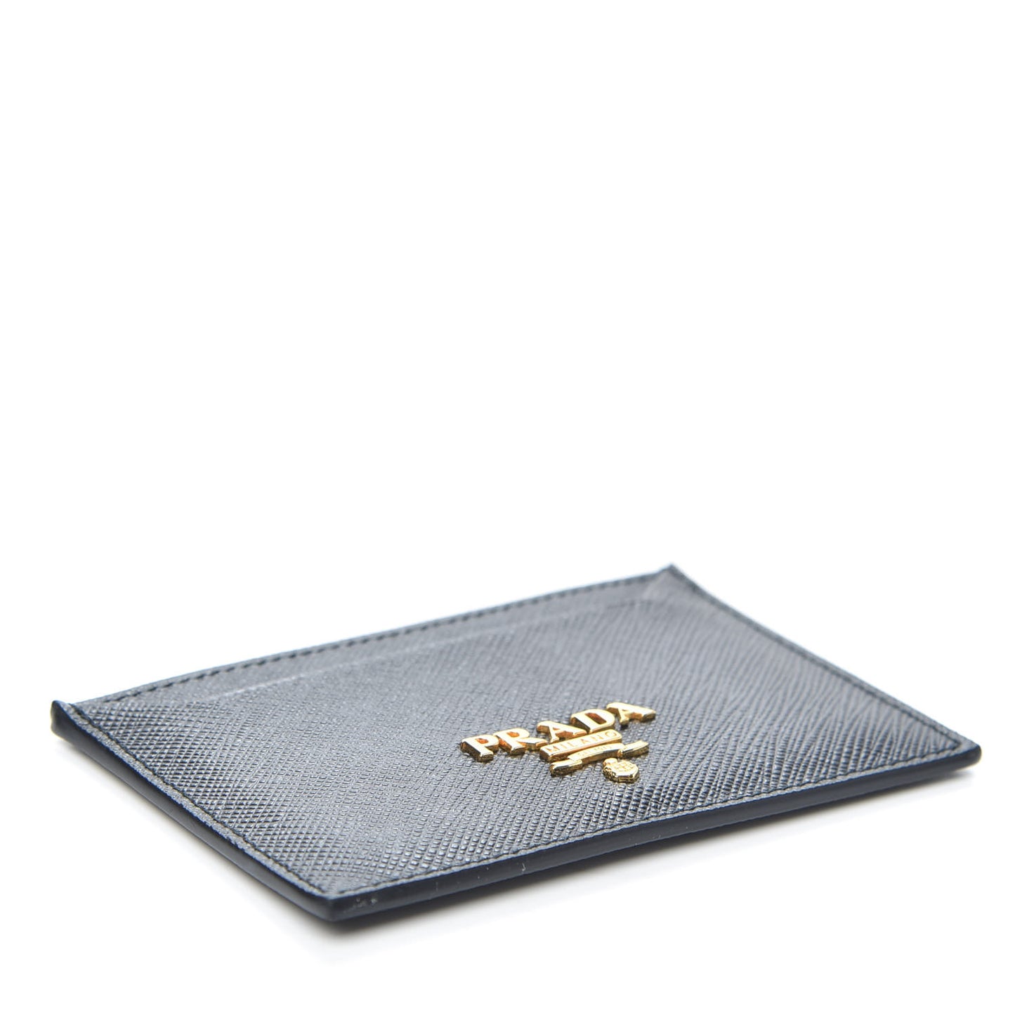 Saffiano Metal Card Case Black