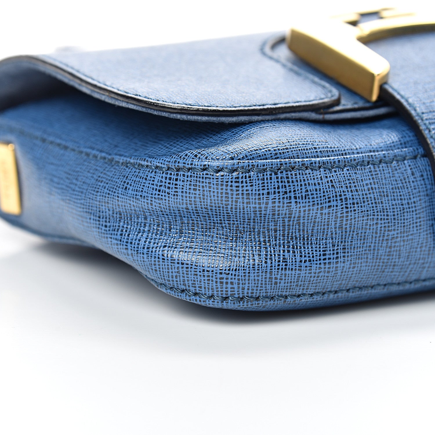 Fendi Vitello Elite Small Chameleon Messenger Carta Zucchero 8 of 13