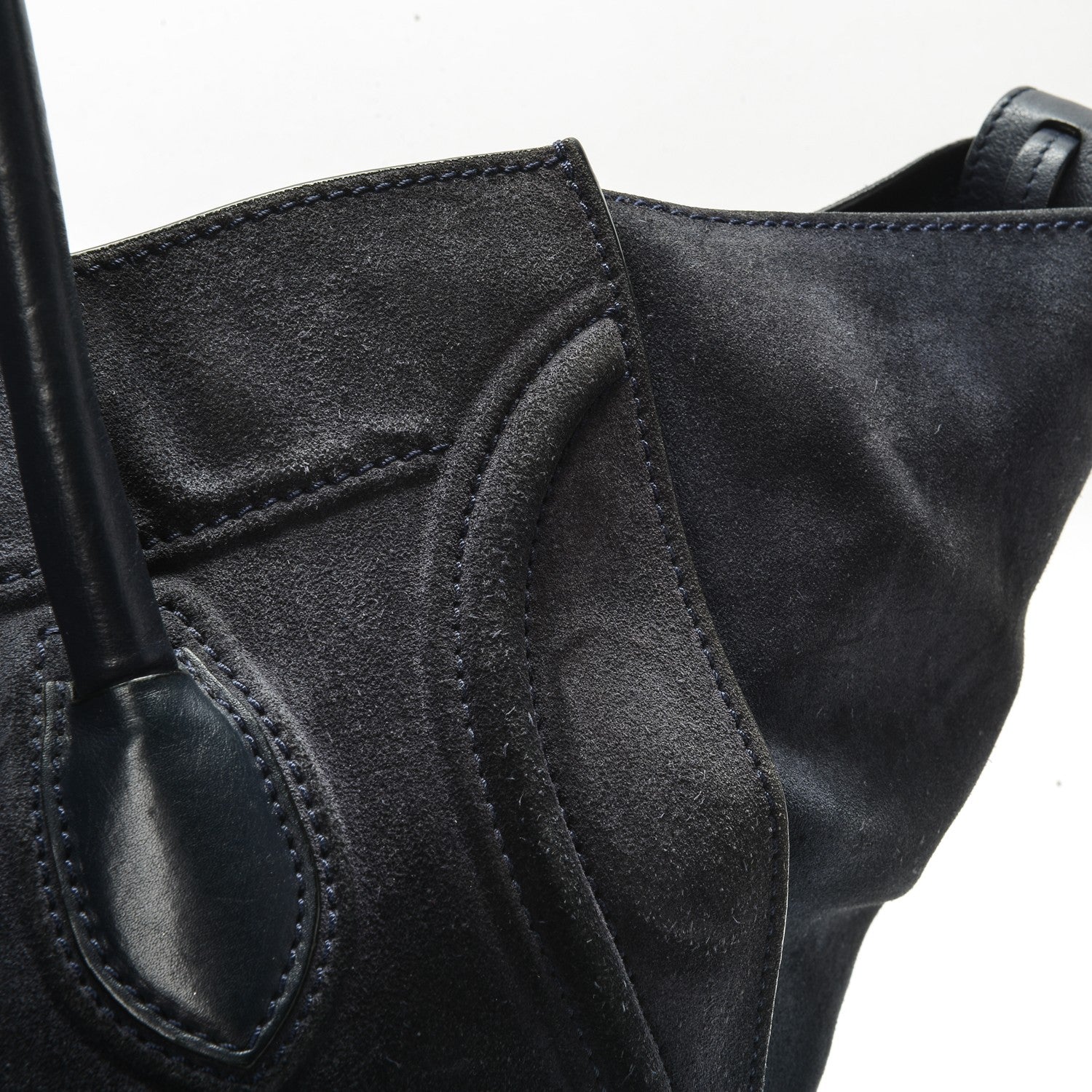 Celine Suede Large Phantom Luggage Midnight 12 of 17