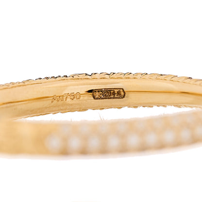 Gucci 18K Yellow Gold Diamond Ouroboros Snake Ring 48 4.5 4 of 6
