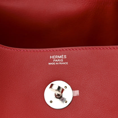 Hermes Swift Lindy 30 Rouge Casaque 6 of 11