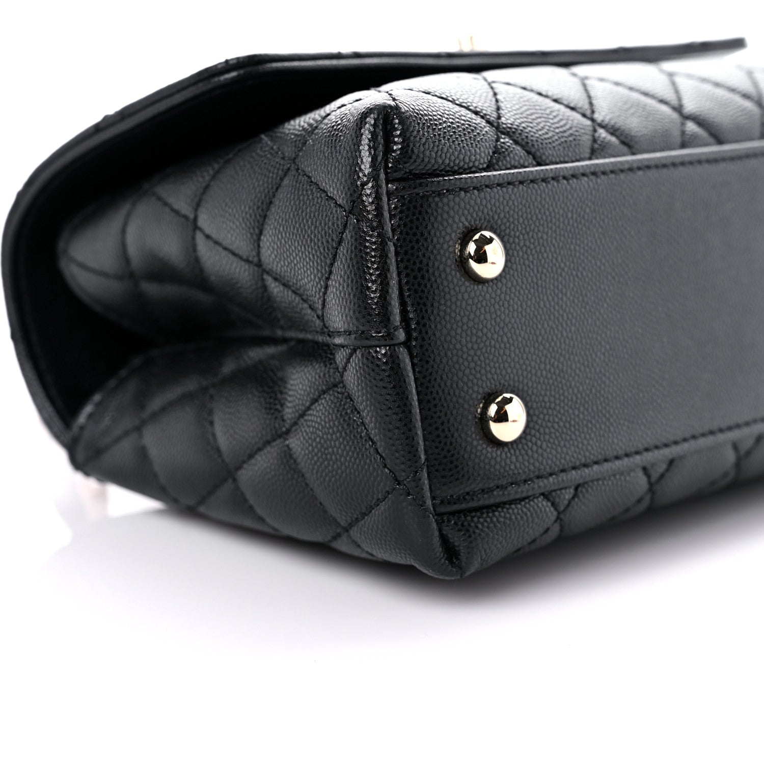 Chanel Caviar Quilted Mini Coco Handle Flap Black 8 of 9