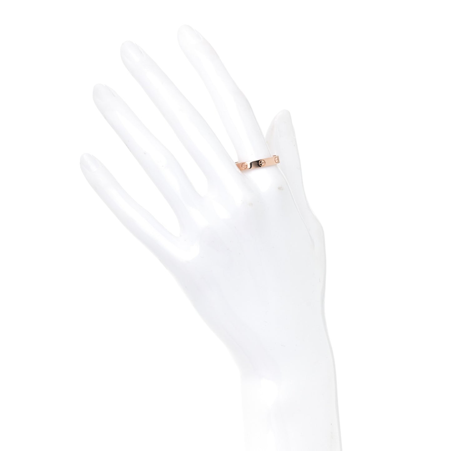 18K Pink Gold 3.5mm LOVE Wedding Band Ring 59 8.75