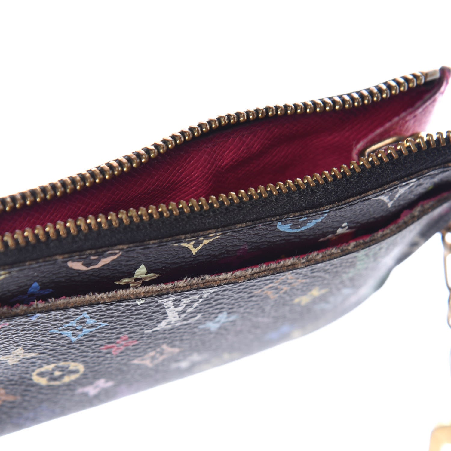 Louis Vuitton Monogram Multicolor Key Pouch Black Grenade 11 of 11