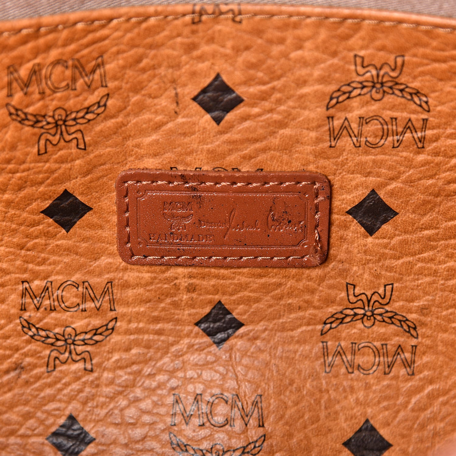 MCM Visetos Shoulder Bag Cognac 6 of 14
