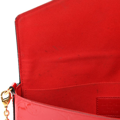 Louis Vuitton Vernis Felicie Pochette Chain Wallet Cherry 13 of 14