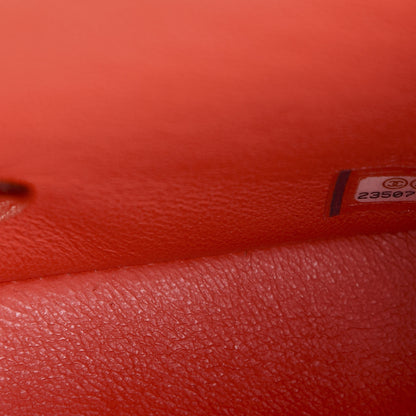 Chanel Lambskin Quilted Mini Square Flap Dark Red 6 of 10