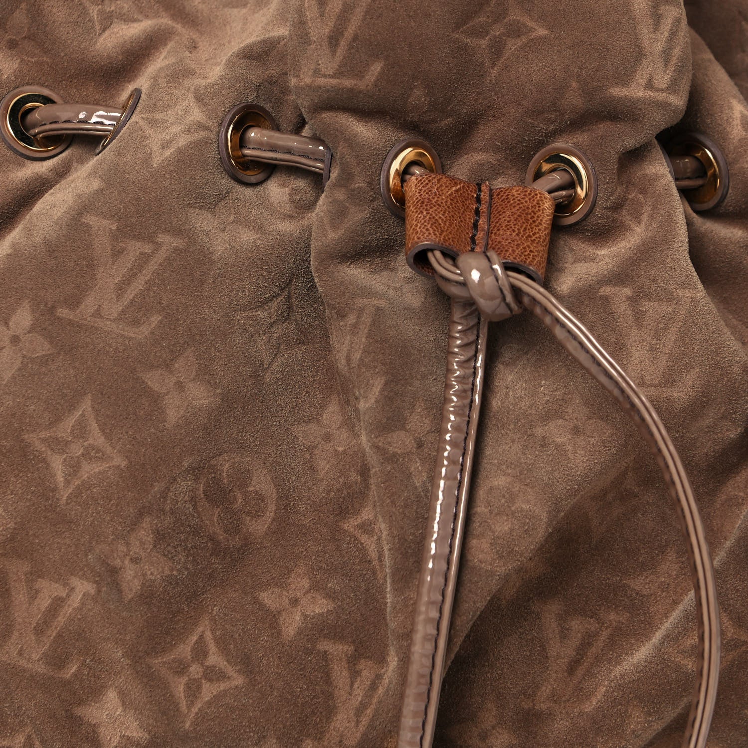 Louis Vuitton Suede Patent Monogram Irene Brown 8 of 16