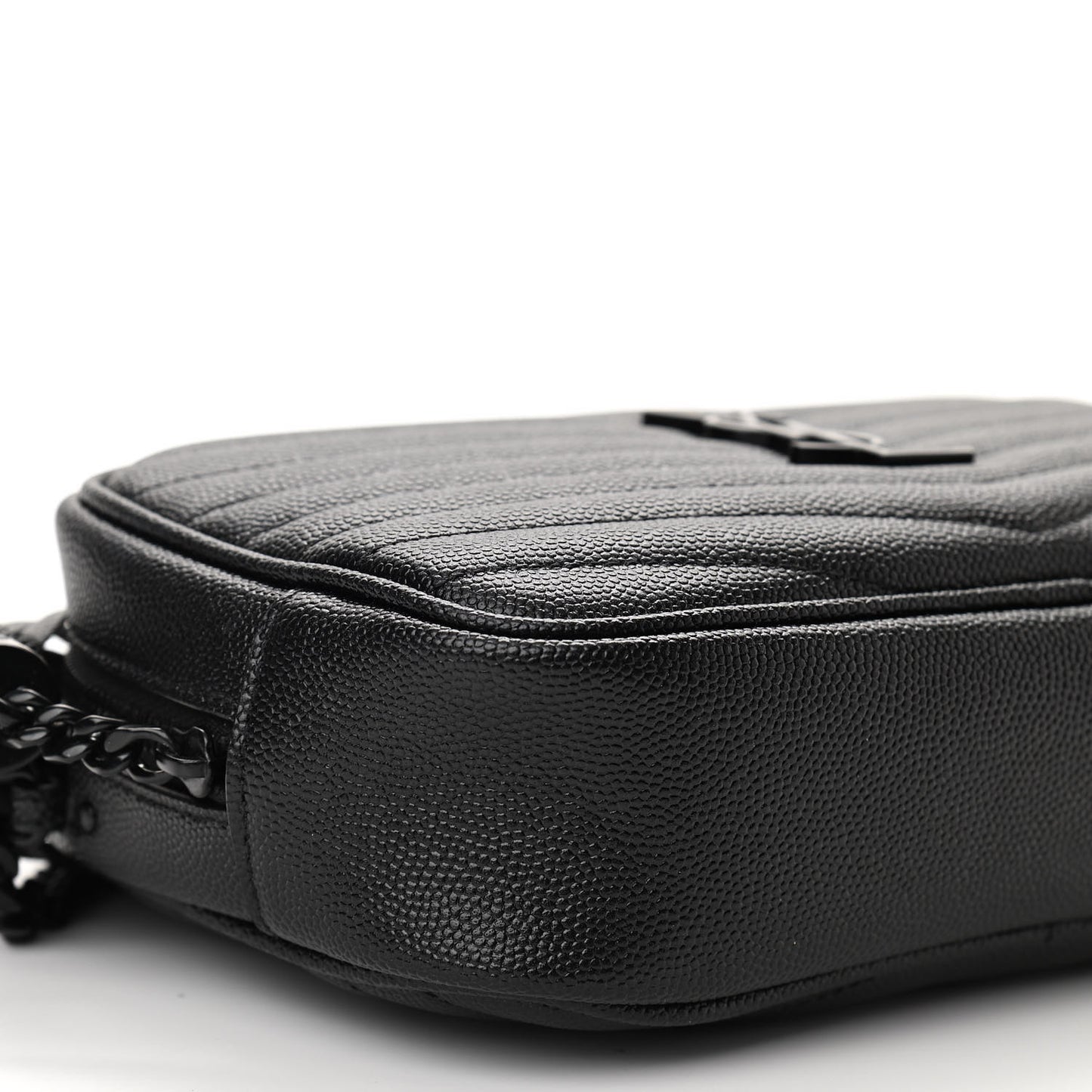 Grain De Poudre Matelasse Monogram Mini Lou Camera Bag Black