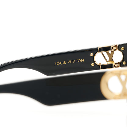 Louis Vuitton Acetate LV Link PM Square Sunglasses Z1566W Black 5 of 10