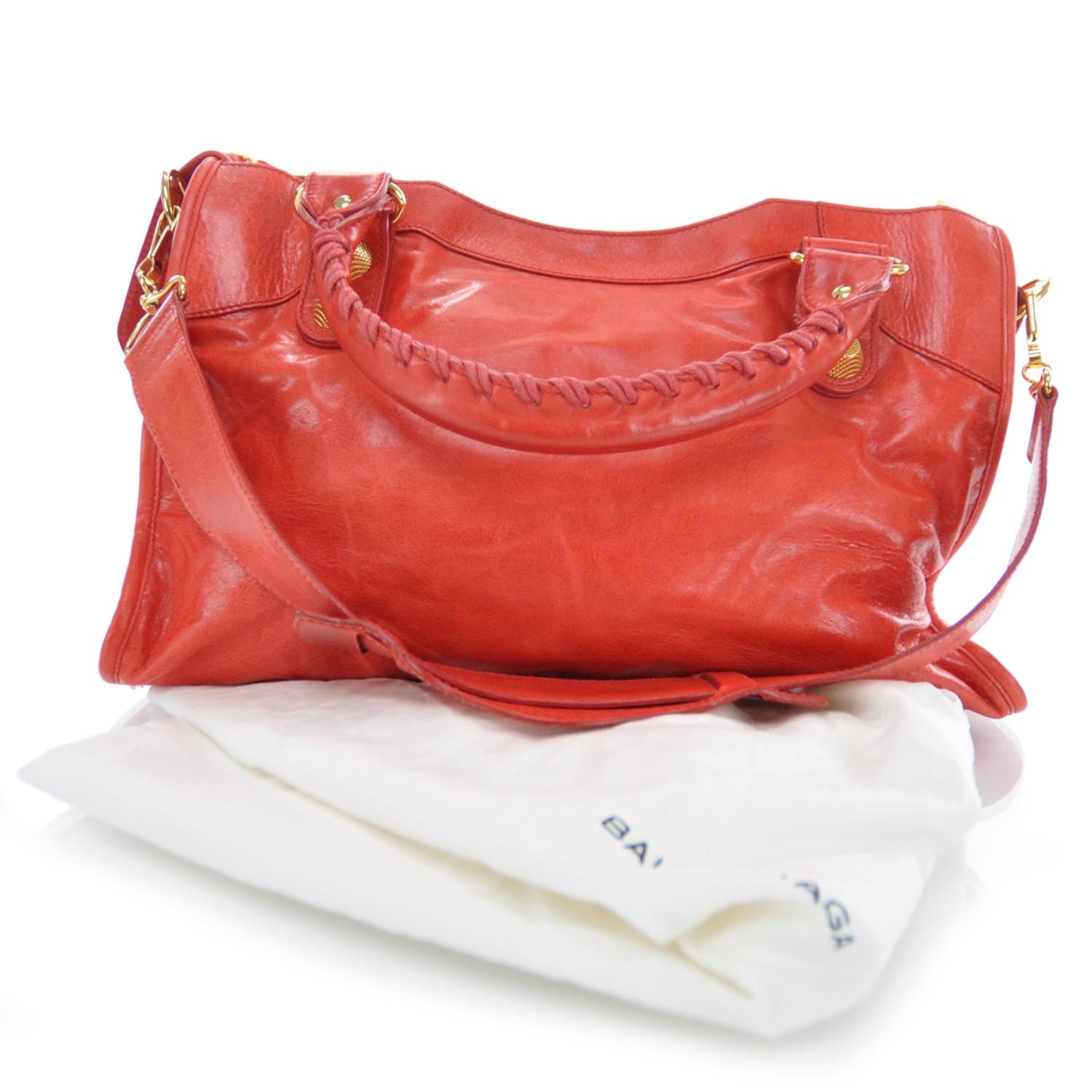 Balenciaga Agneau Giant 21 Gold Hardware CIty Vermillion 3 of 9