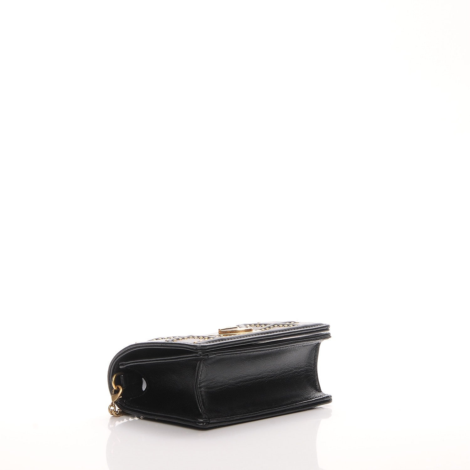 Christian Dior Lambskin Studded Micro Diorama Flap Bag Black 4 of 6