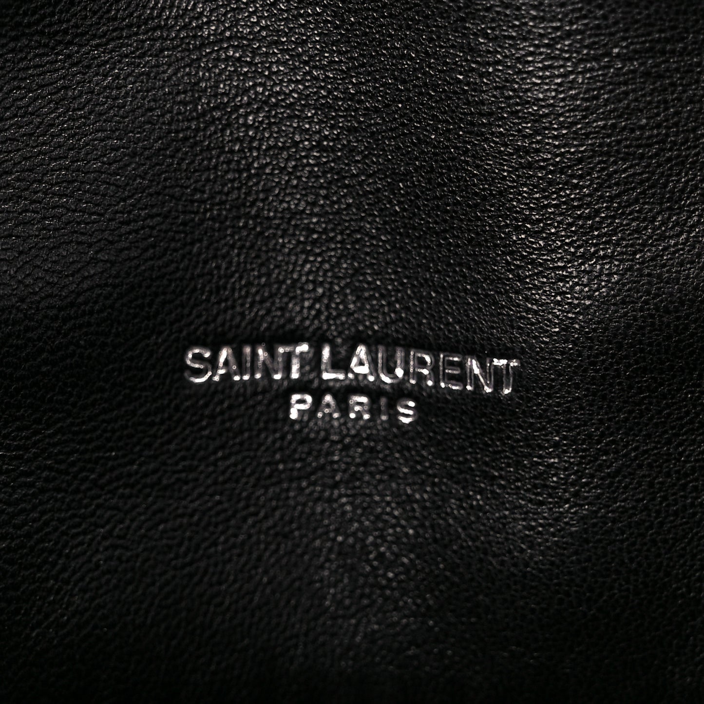 Lambskin Quilted Small Loulou Puffer Monogram Chain Satchel Black