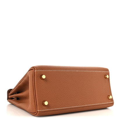 Hermes Togo Kelly Retourne 25 Gold 4 of 13