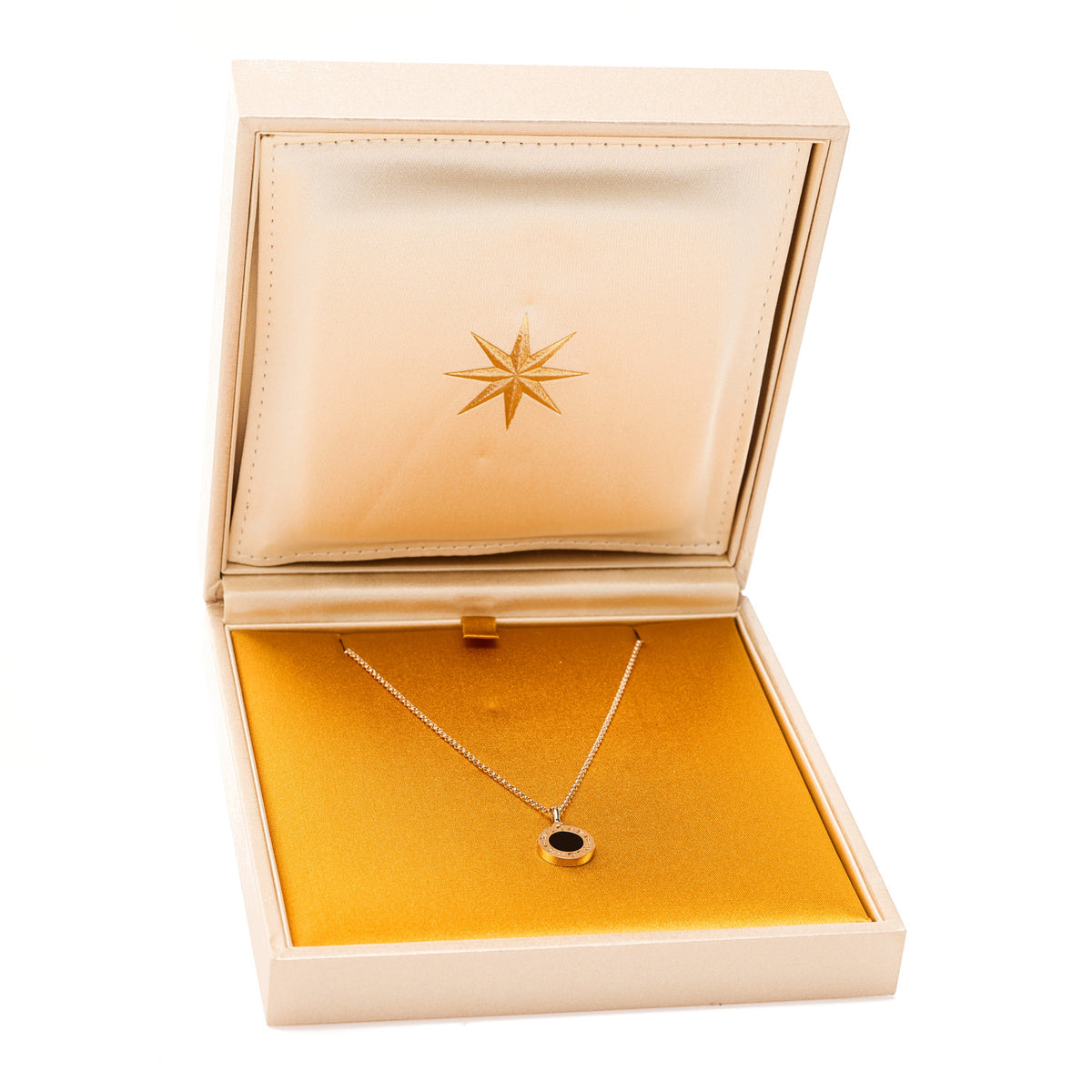 18K Yellow Gold Black Onyx BVLGARI BVLGARI Pendant Necklace