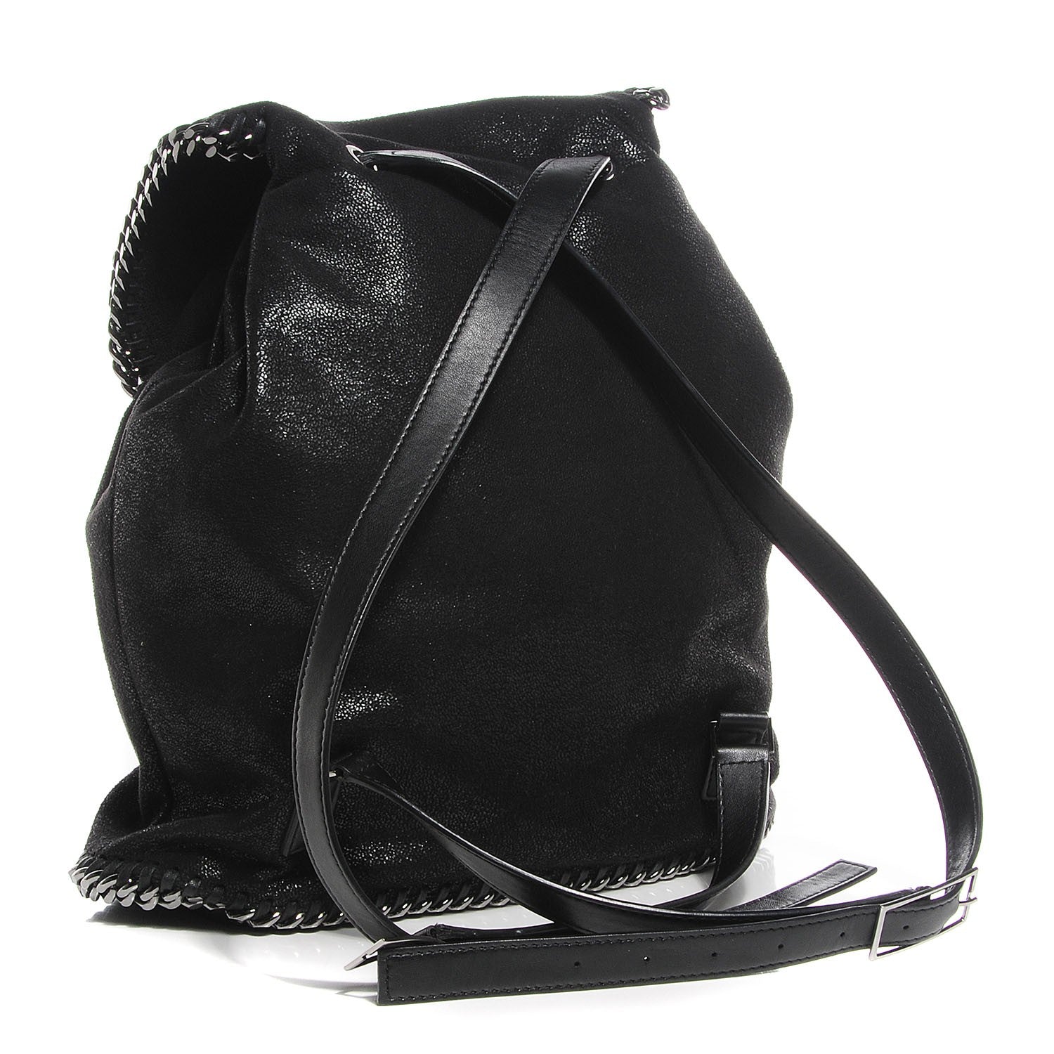 Stella McCartney Shaggy Deer Backpack Bag Black 3 of 9