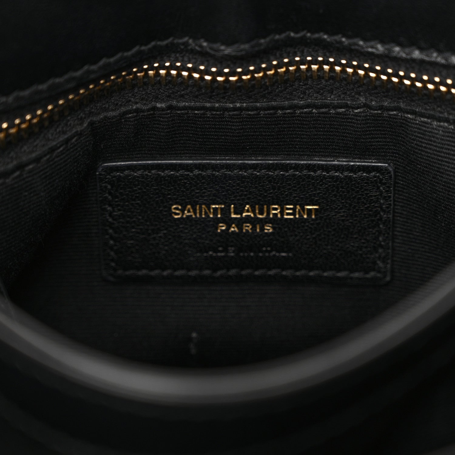 Saint Laurent Calfskin Y Quilted Monogram Toy Loulou Crossbody Bag Black 7 of 16