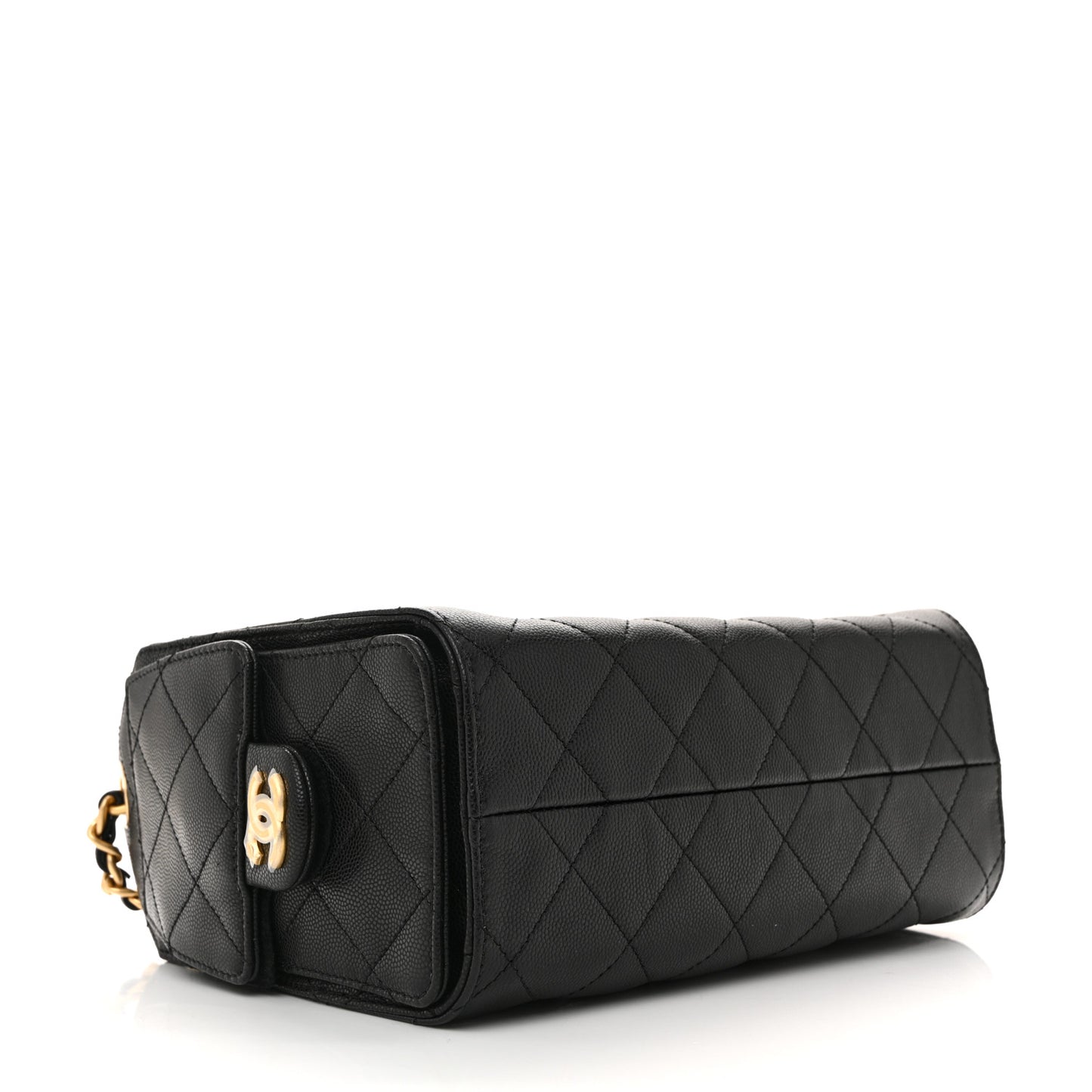Caviar Quilted Mini Chanel 25 Handbag Black