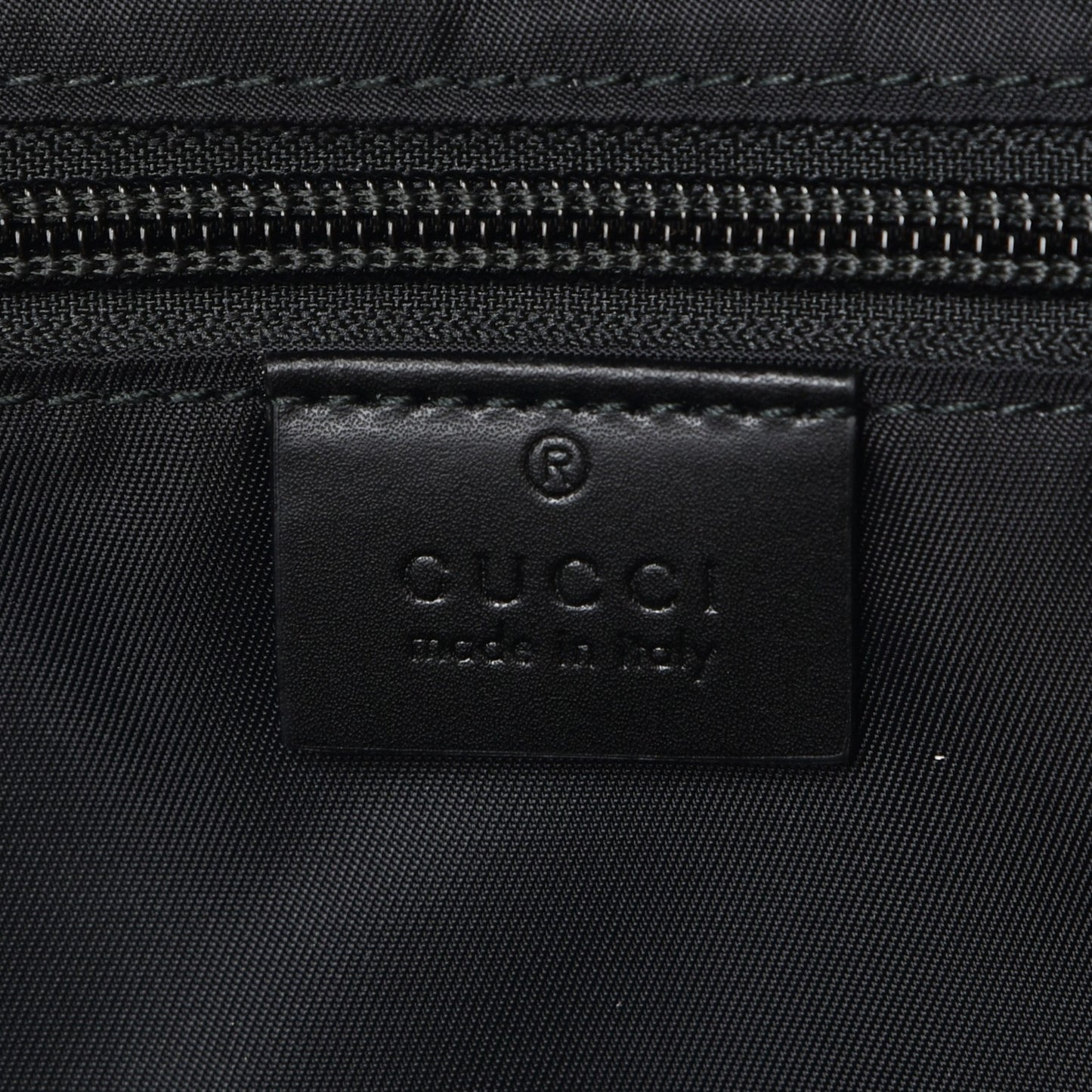 Techno Canvas Appia Calfskin Web Tote Backpack Black