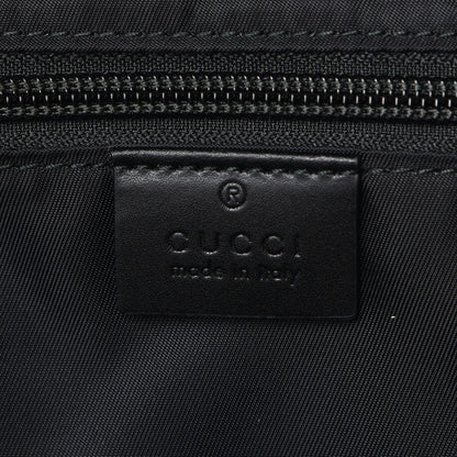 Gucci Techno Canvas Appia Calfskin Web Tote Backpack Black 6 of 7