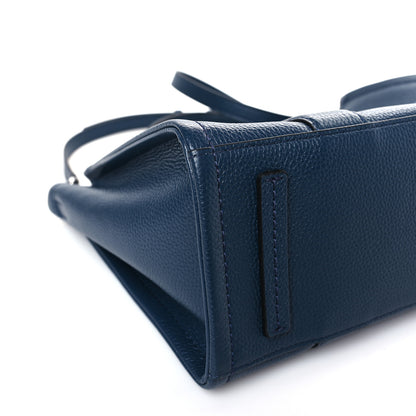 Marc Jacobs Grained Calfskin Medium The Tote Bag Blue Sea 7 of 8