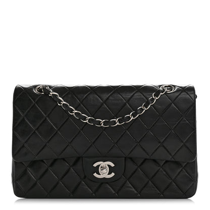 Chanel Lambskin Quilted Medium Double Flap Black 1 of 15
