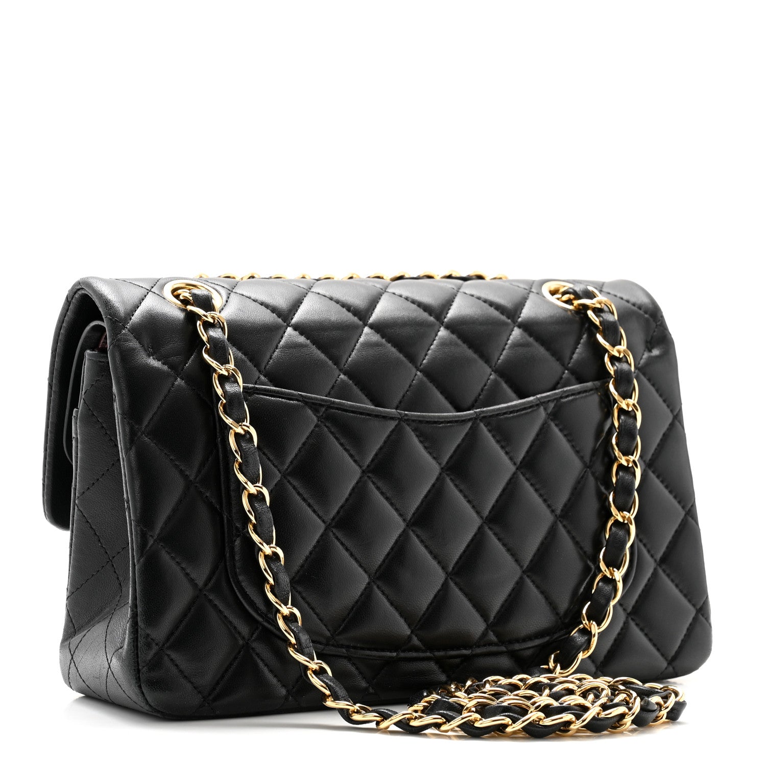 Chanel Lambskin Quilted Small Double Flap Black 3 of 12