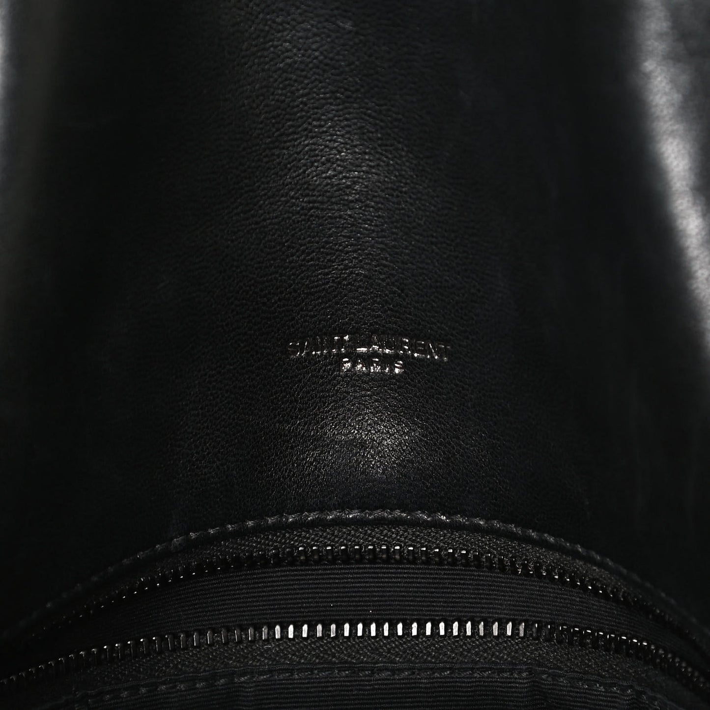 Lambskin Quilted Small Loulou Puffer Monogram Chain Satchel Black