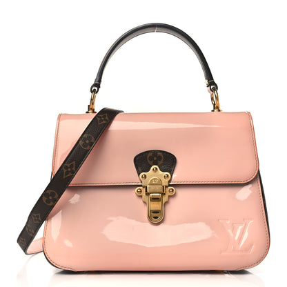 Louis Vuitton Patent Calfskin Monogram Cherrywood PM Rose Ballerine 1 of 8