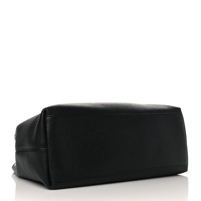 Gucci Pebbled Calfskin Medium Soho Chain Shoulder Bag Black 4 of 8