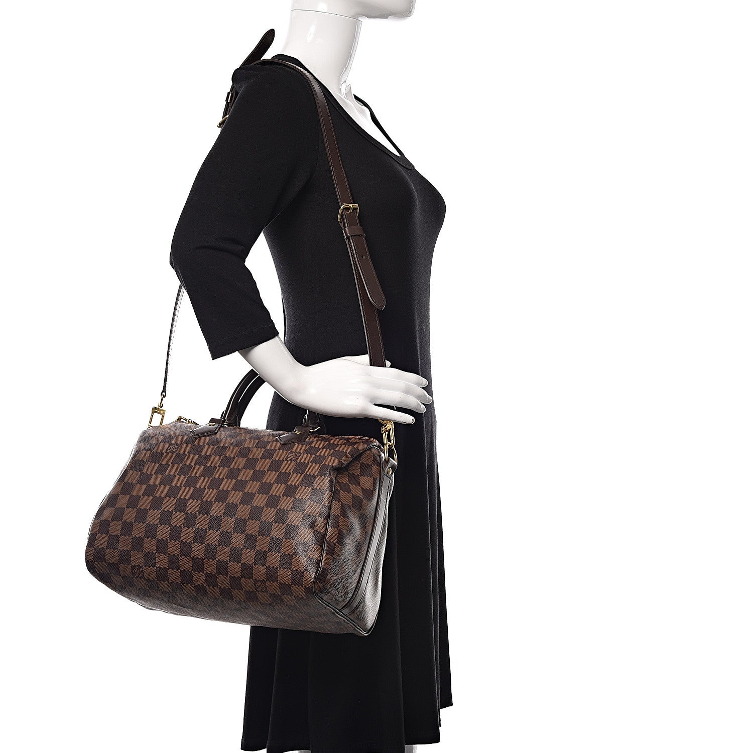 Louis Vuitton Damier Ebene Speedy Bandouliere 30 2 of 10