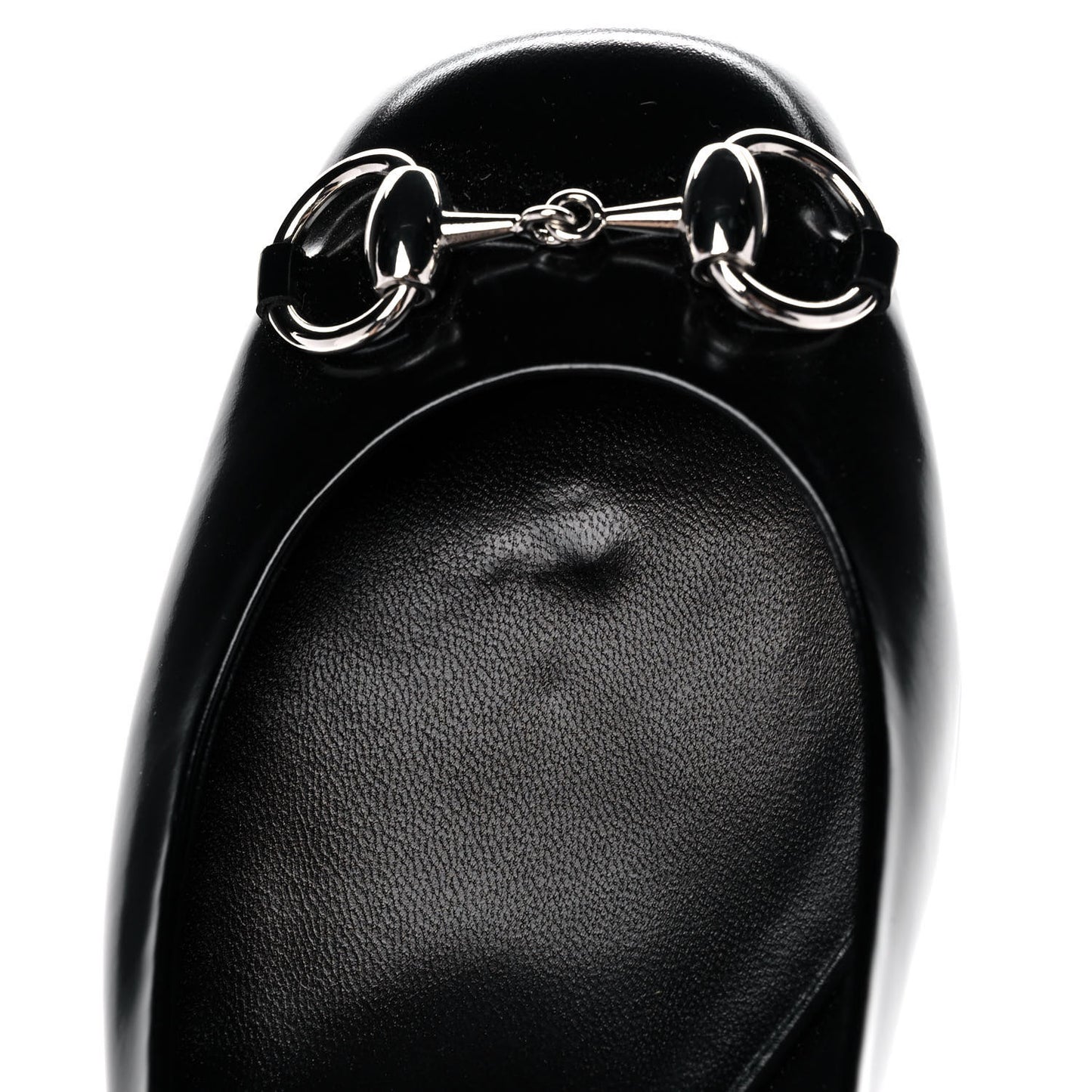 Regent Calfskin Horsebit Slingback Pumps 38 Black