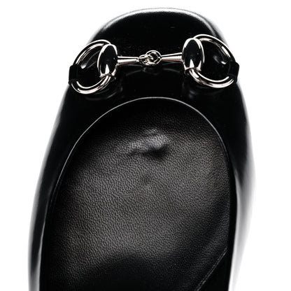 Gucci Regent Calfskin Horsebit Slingback Pumps 38 Black 9 of 11