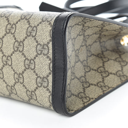 Gucci GG Supreme Monogram Small Padlock Tote Black 9 of 9