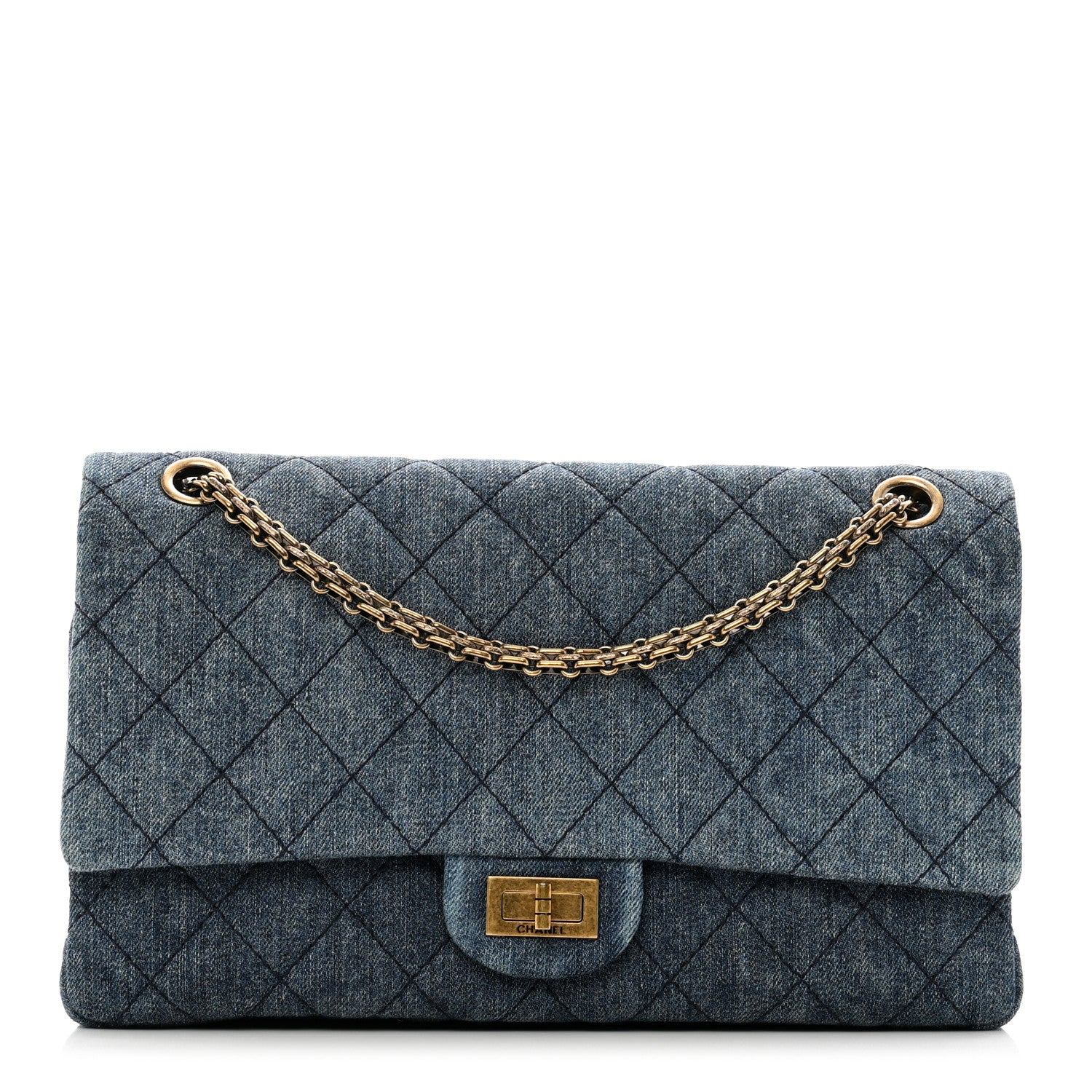 Chanel Denim Quilted 2.55 Reissue 225 Flap Blue 1 of 11