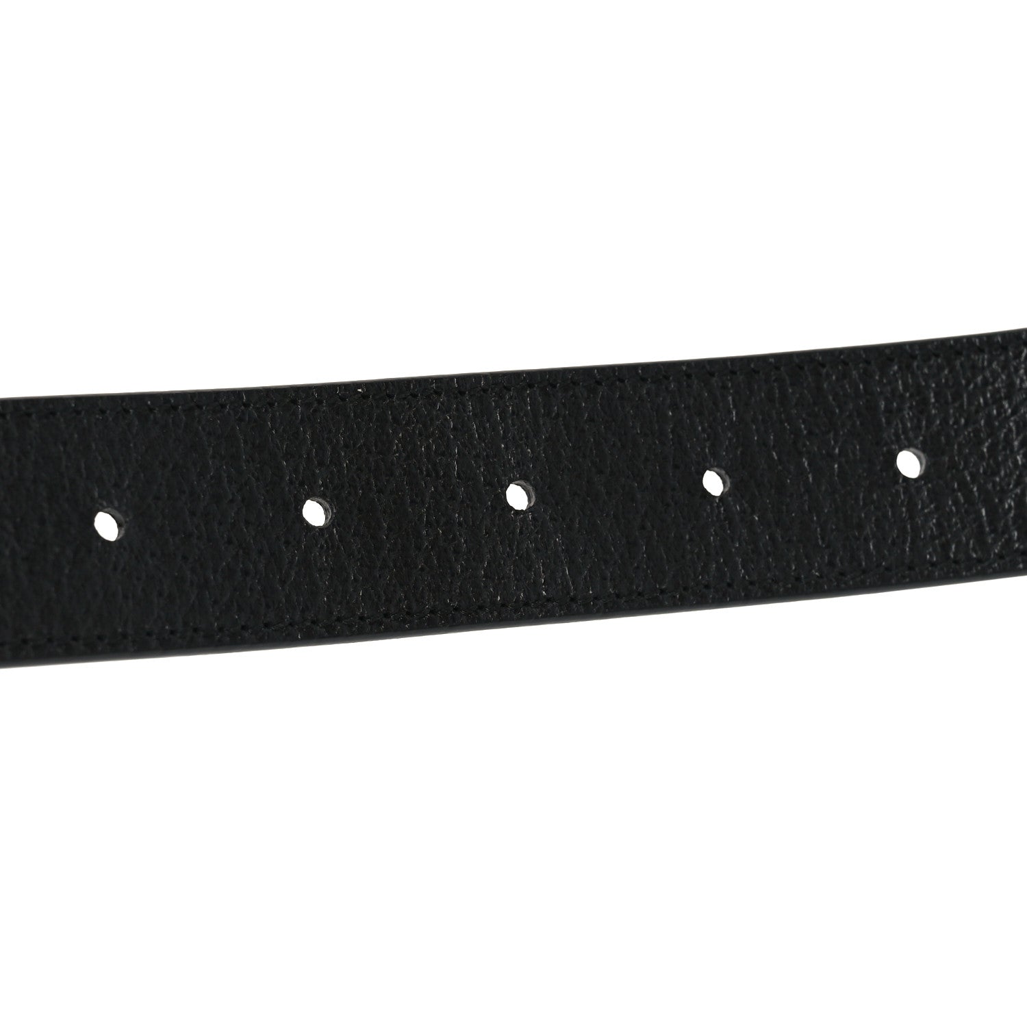 Gucci GG Supreme Monogram Textured Dollar Calfskin Squared Interlocking G 30mm Reversible Belt 115 46 Black 4 of 6
