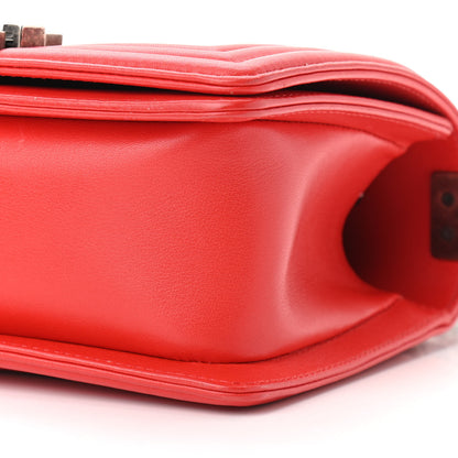 Chanel Galuchat Stingray Small Boy Flap Red 6 of 10