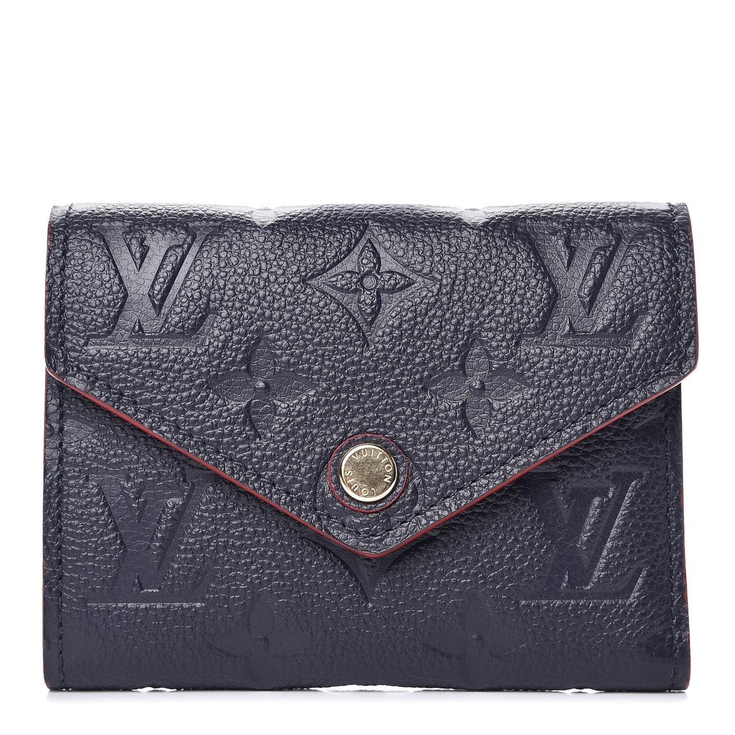 Empreinte Victorine Wallet Marine Rouge