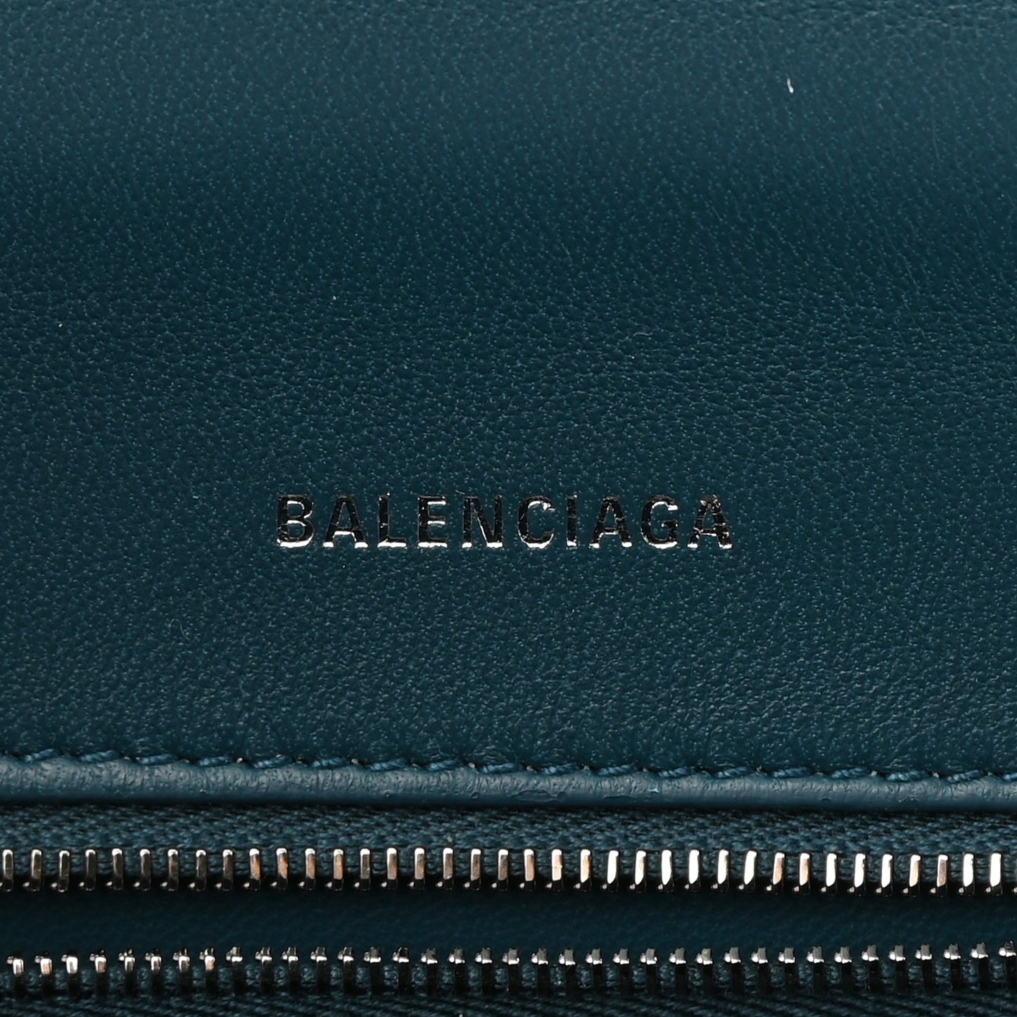 Shiny Calfskin Crocodile Embossed Small Hourglass Top Handle Bag Dark Petrol Blue