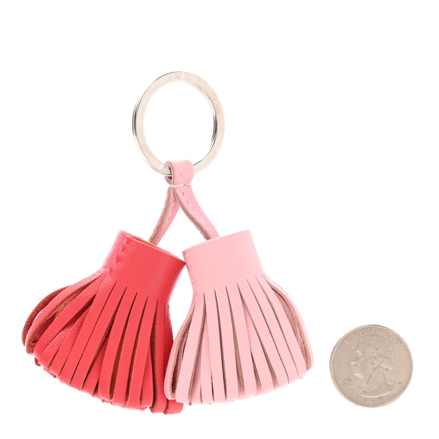 Lambskin Carmen Uno-Dos Key Holder Rose Sakura Bougainvillea