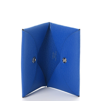 Hermes Chevre Mysore Calvi Card Case Mykonos 5 of 8