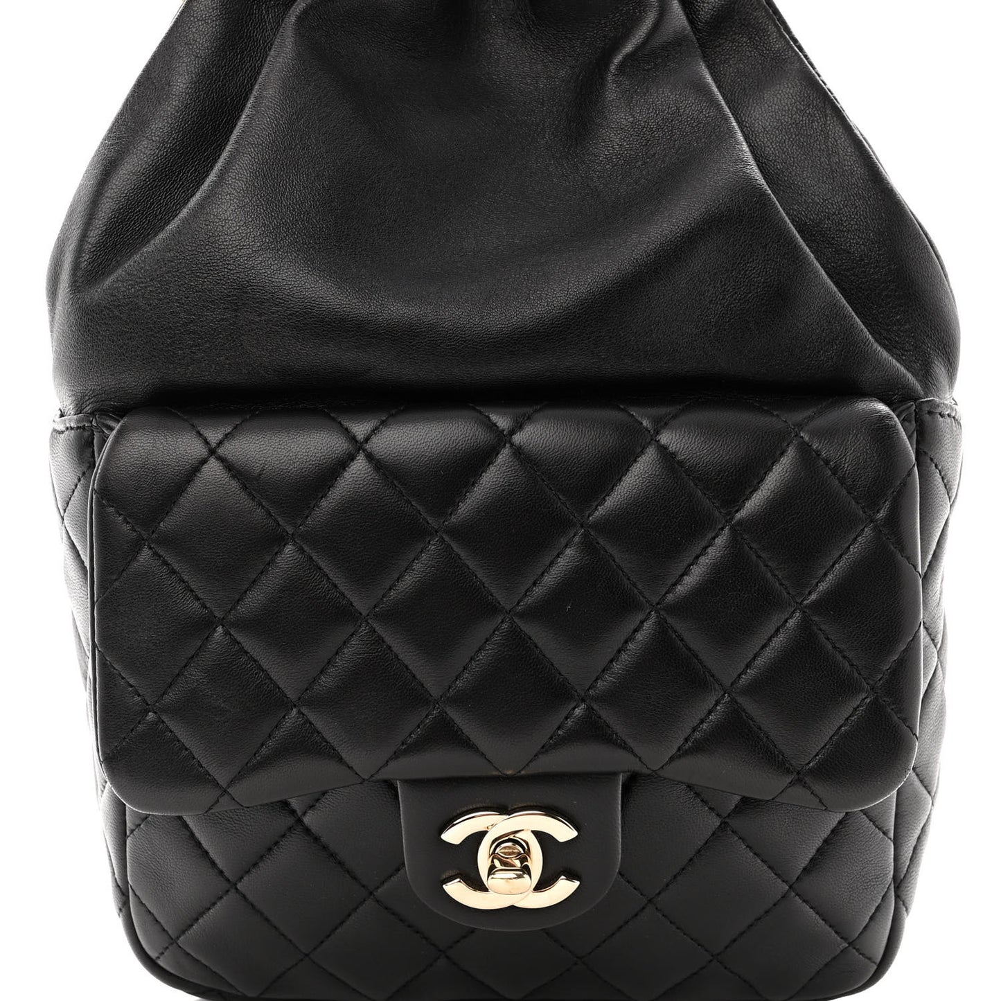 Lambskin Quilted Small in Seoul Backpack Black
