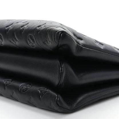 Louis Vuitton Lambskin Embossed Monogram Coussin MM Black 9 of 9