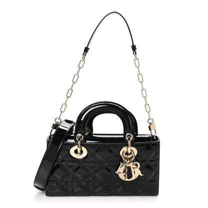 Christian Dior Patent Cannage Small Lady D-Joy Black 1 of 9