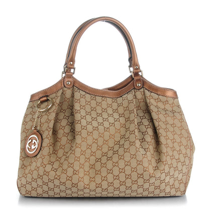 Gucci Monogram Large Sukey Tote Bronze 1 of 7
