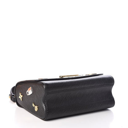 Louis Vuitton Epi Love Lock Twist Shoulder Bag MM Black 4 of 10