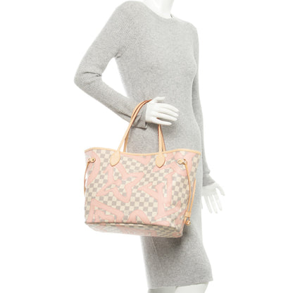 Louis Vuitton Damier Azur Tahitienne Neverfull MM 2 of 9